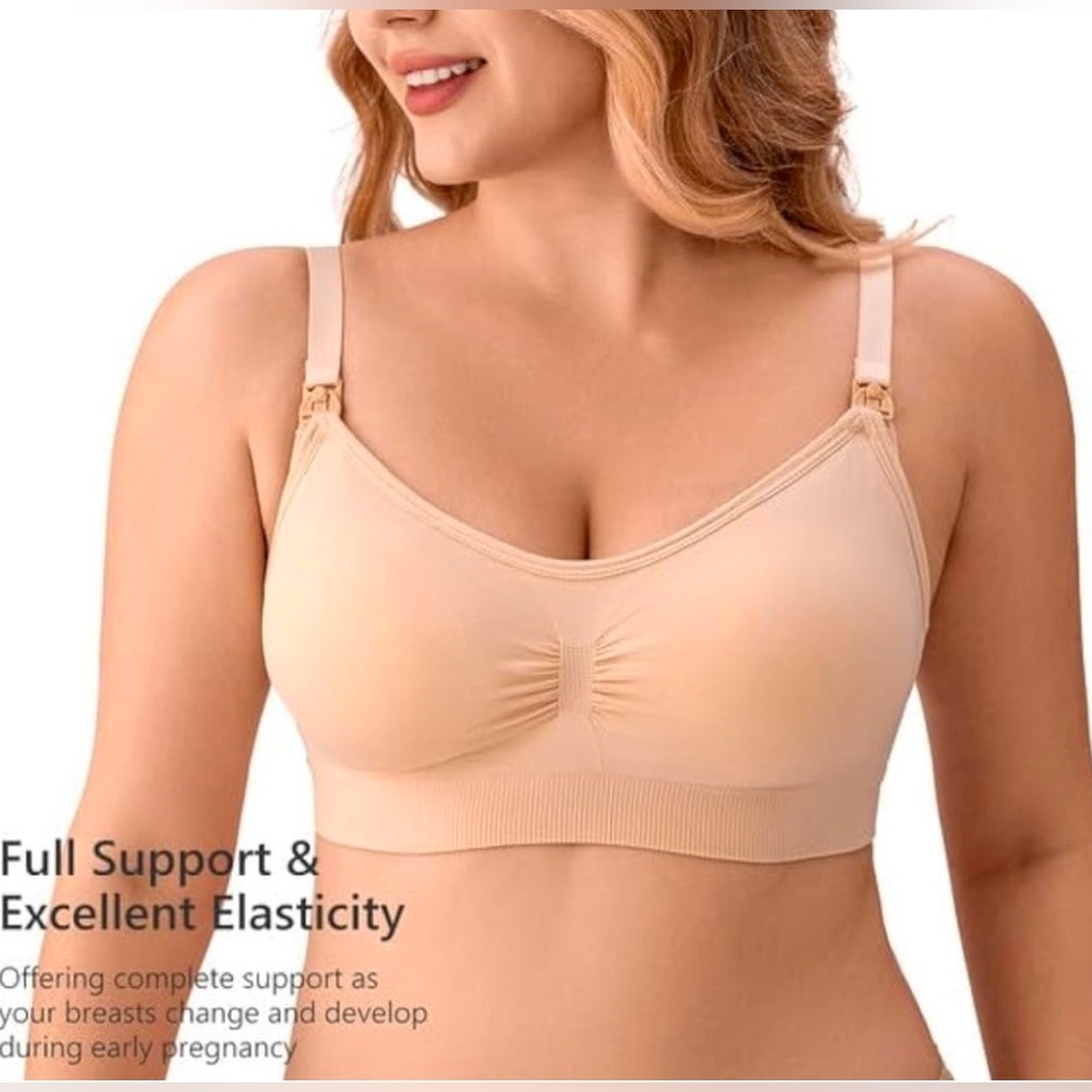 New XL Motherhood Maternity Brown Nursing Bra